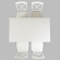 Simplicity X Back Counter Stool in Paperwhite Finish (Set of 2)